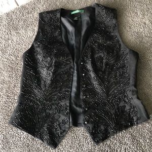 Lauren Ralph Lauren Embroidered Vest